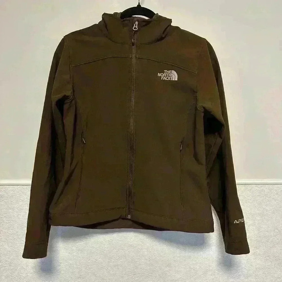 THE NORTH FACE Brown Apex Bionic Softshell Zip Jacket Size S Brown for Women - Picture 1 of 16